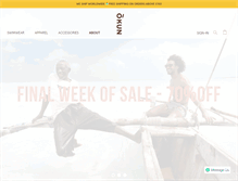Tablet Screenshot of okunbeachwear.com
